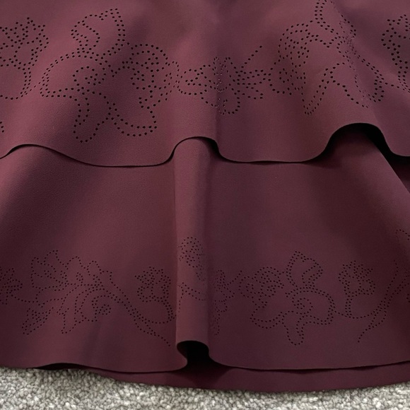 NWT Parker mini dress in color “raisin” size 6. Beautiful cut-out flower accents - Picture 7 of 8